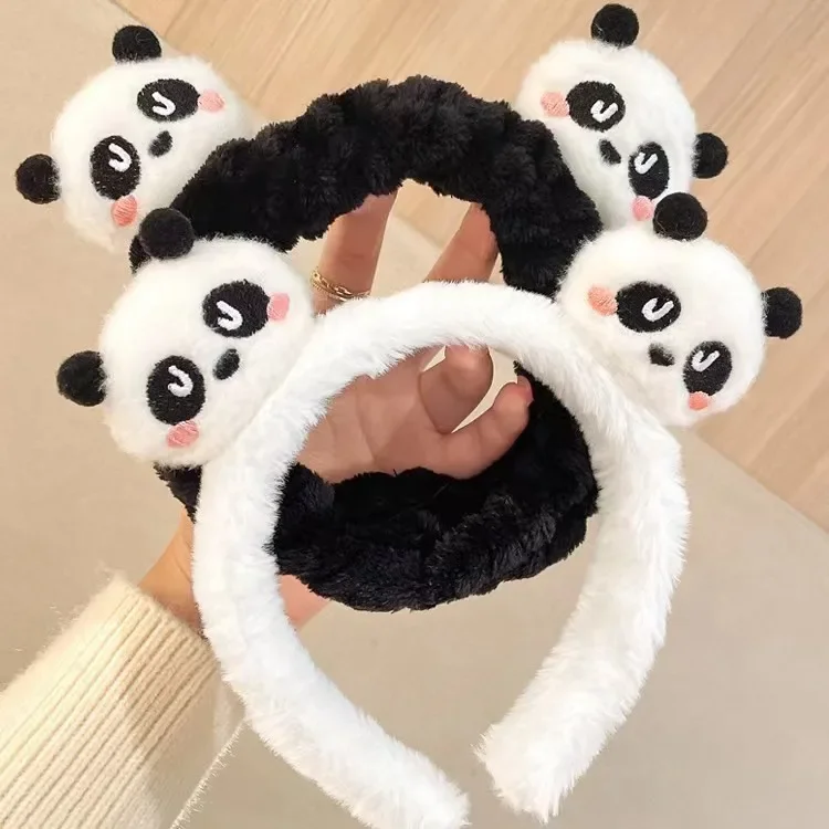 Süße Panda Puppe Stirnband Kopfschmuck waschen Gesicht Haar Karte Haars pange Haarband Schleife Kinder Erwachsenen Haar Zubehör