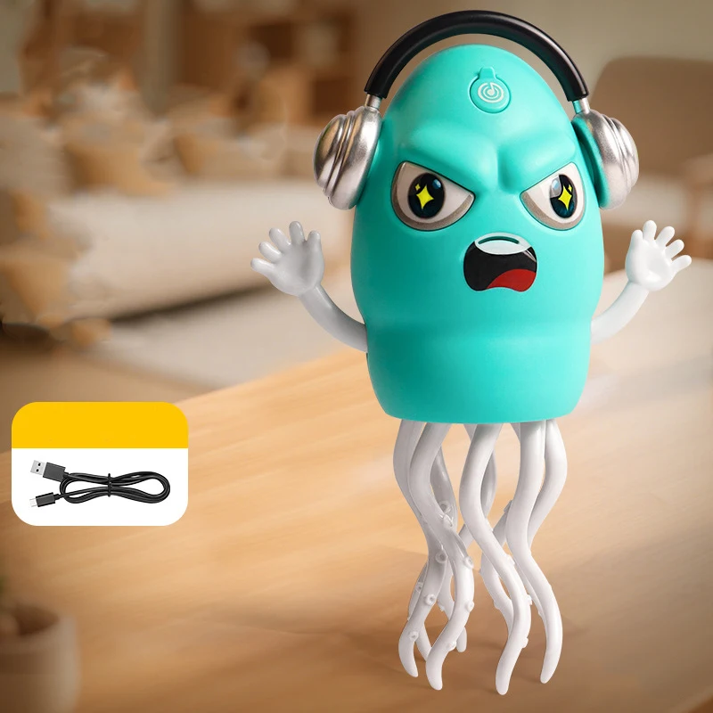 Nova dança spray polvo eletrônico brinquedos para animais de estimação dos desenhos animados desenvolvimento interativo em movimento educação brinquedo da criança crianças presente aniversário