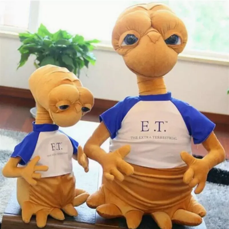

E.T. The Extra-Terrestrial Plush Toy Classic Movie Alien Stuffed Doll Soft Collectible Figure Kids & Fans Gift Room Decoration