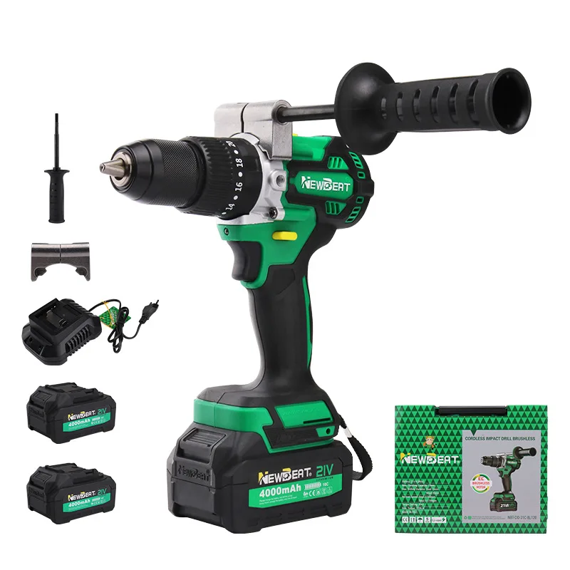 

Industrial 120Nm Brushless Impact Drill - 13mm Metal Chuck, 0-4500 RPM & UL/CE Certified for Steel/Concrete
