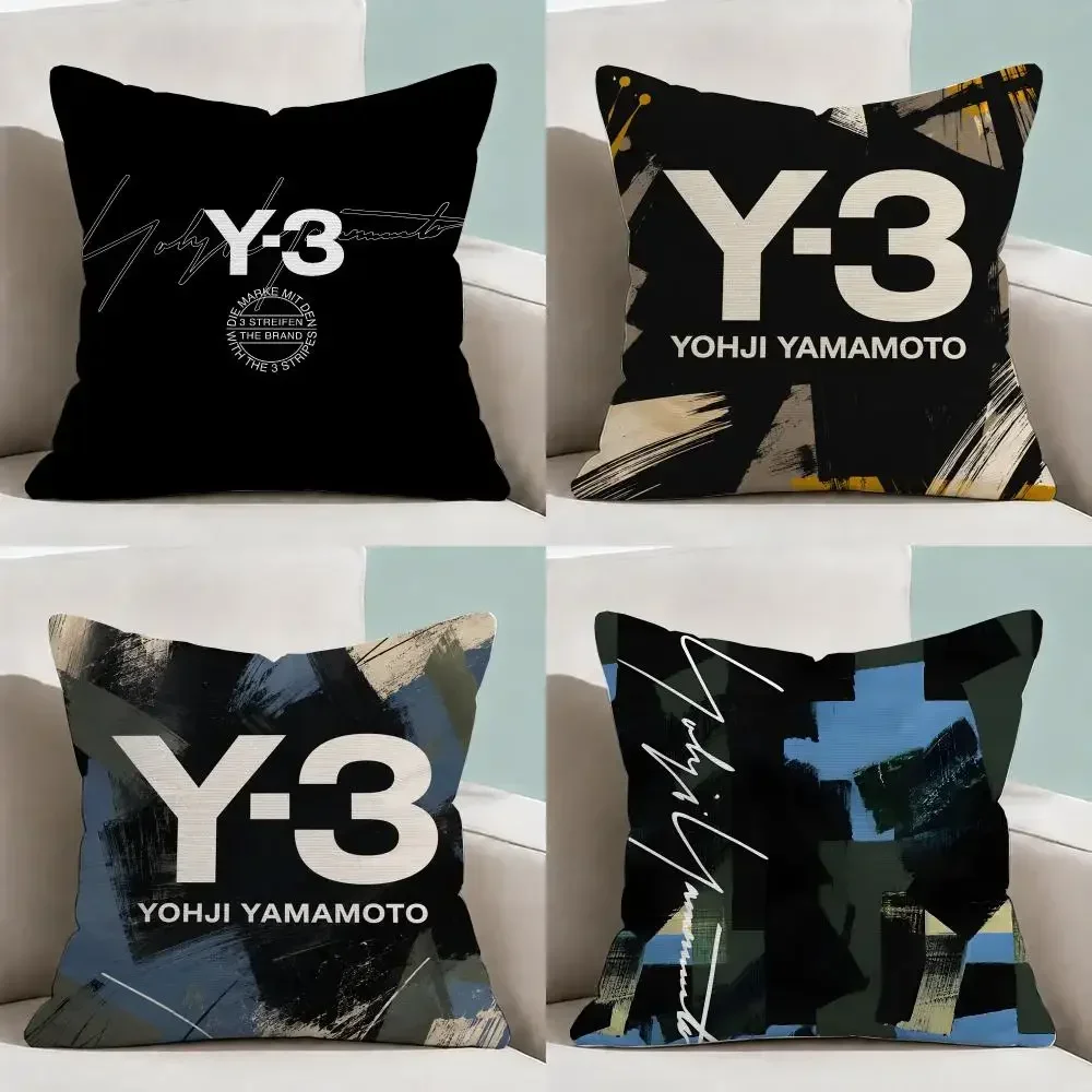 Fashion Y-Yohji Y-yamamoto Archive Cushion Cover  Throw Pillow Soft Short Plush Cozy Durable Colorfast  Sofa Bedroom Home Decor