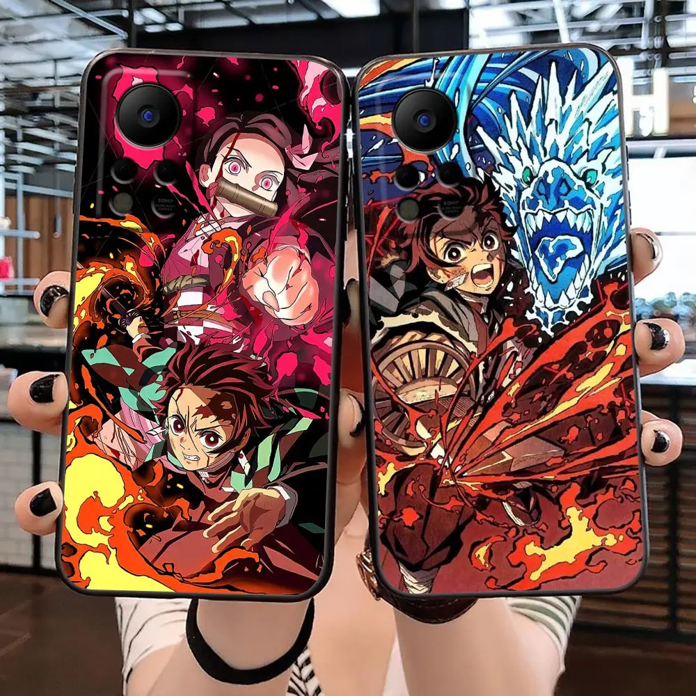 TanjiRo Nezuko Demon Slayer Funda Case For Infinix TECNO SPARK 7 6 Air 5 Pro HOT 30 30I 20 20I 20S 12 12I 11 11S 10 10I 10S Case