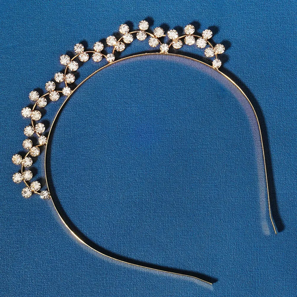 

Rhinestone Headband Women Chic Thin Design Hairband Accessory Party Wedding Elegant Headpiece Girls Fashion Band