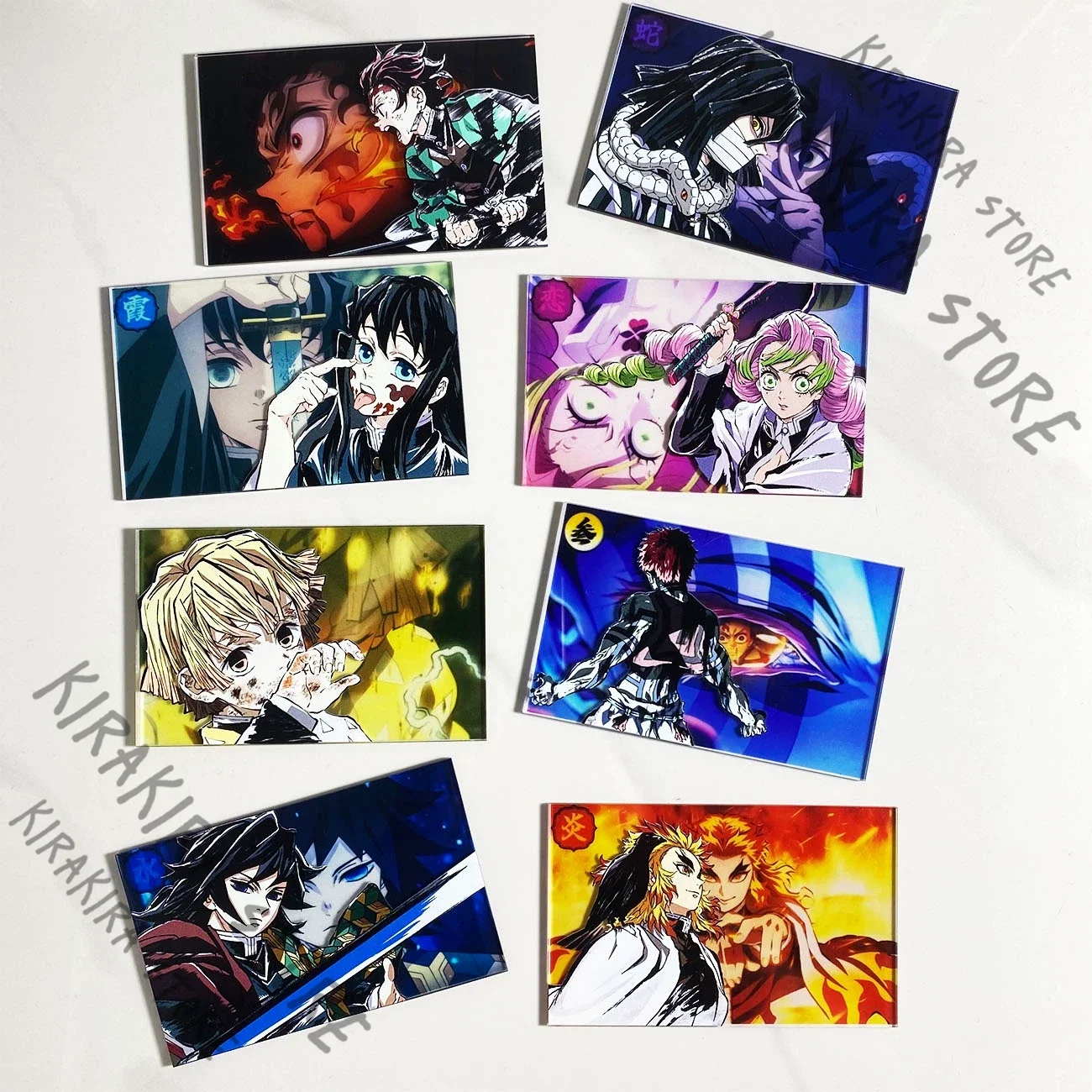 

Demon Slayer Acrylic Art Card Uzui Tengen Rui Kanroji Mitsuri Ornaments Hakuji Tomioka Giyuu Cosplay Decoration Mascot Gift