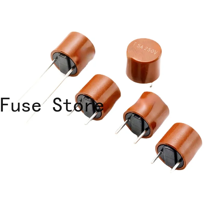 `10PCS Slow-breaking Cylindrical Fuse TR5 Miniature  372/382 T630mA 250V Imported From Stock.