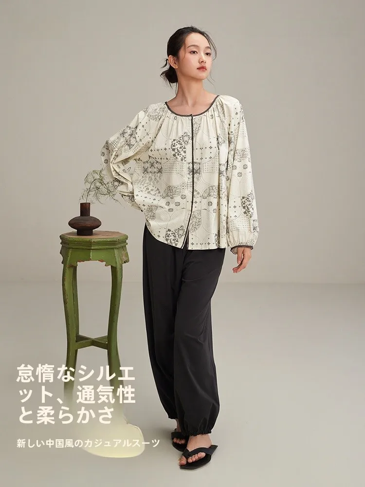 anzhiban-conjunto-de-ropa-de-dormir-para-mujer-primavera-otono-algodon-puro-cuello-redondo-manga-larga-estilo-casual-holgado-estilo-chino-moderno