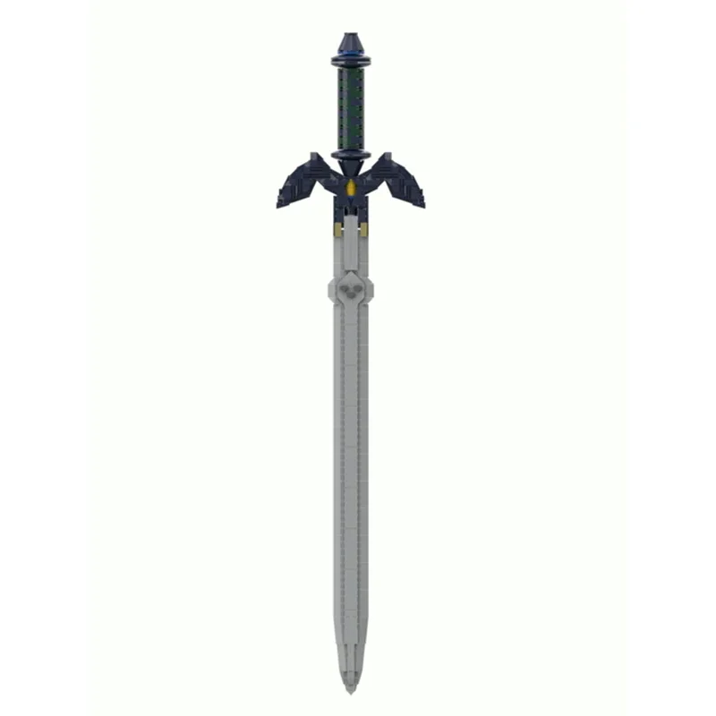 619pcs MOC Game Zeldaed : Master Sword Full Scale Weapon Brick Model Assembled Toys Children's Holiday Gifts