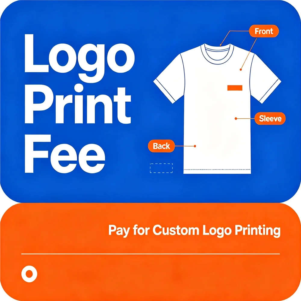 Additional Cost for Customized Brand Logo Print & Embroidery for Bulk Garment Order, Payment Link Only