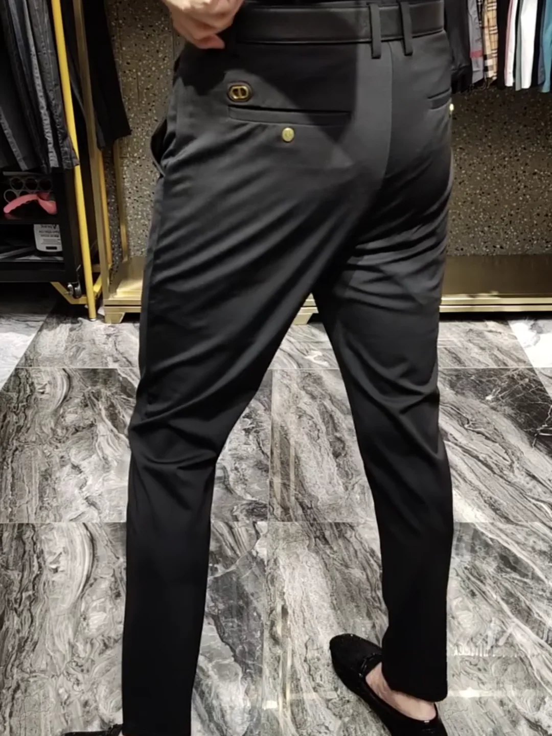 

Модные мужские повседневные брюки весна-осень, новинка, европейский стиль, приталенные, деловые, повседневные, трендовые, до колена