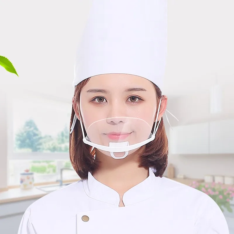 10pcs PP Restaurant Waiter Mask Anti Fog Saliva For Hotel Restaurant Chef Kitchen Cooking Mask Catering Hygiene Mask