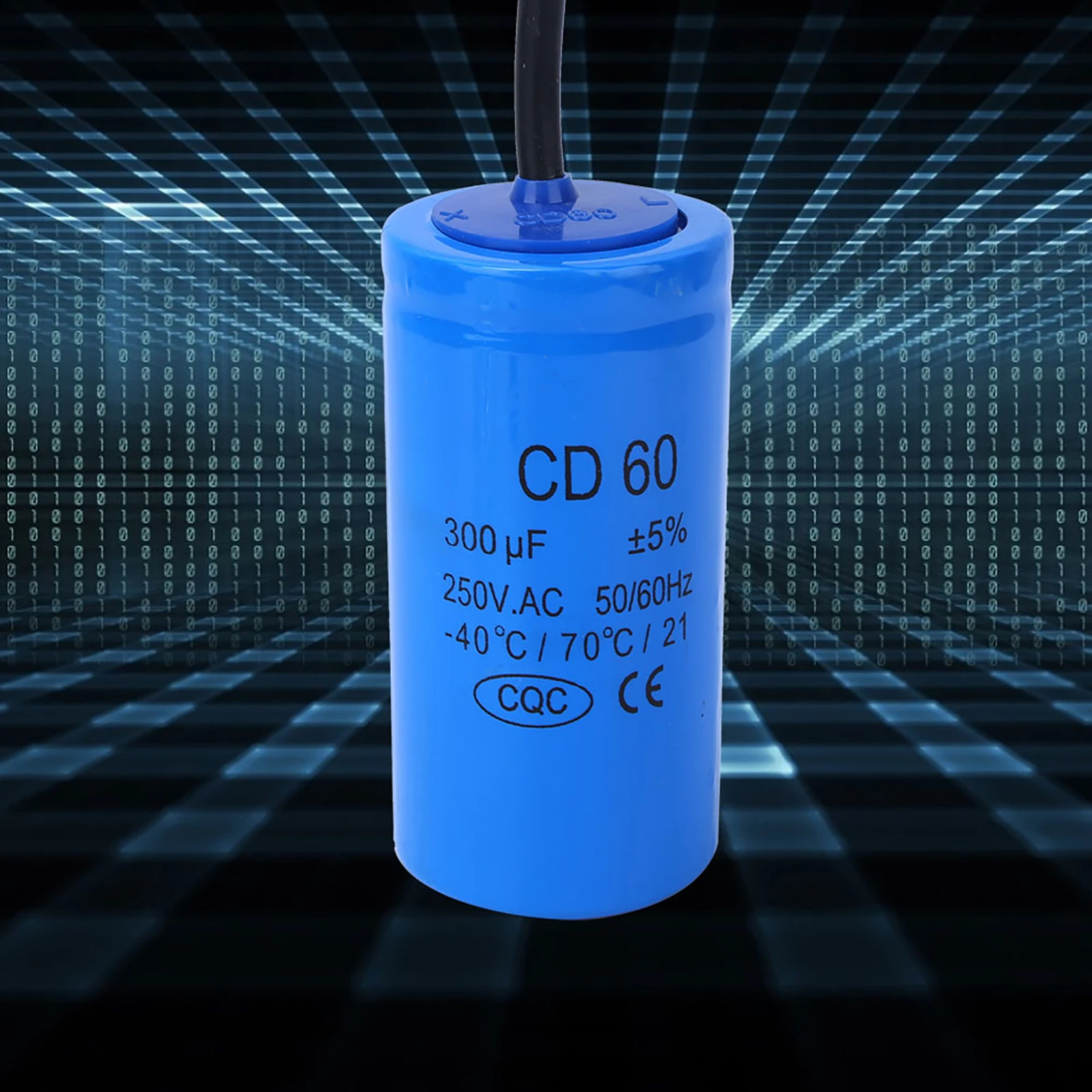 CD60 250V 300μF Switching Capacitor Explosion-Proof Household Appliance Component Capacitor Switching Capacitor Motor Capacitor