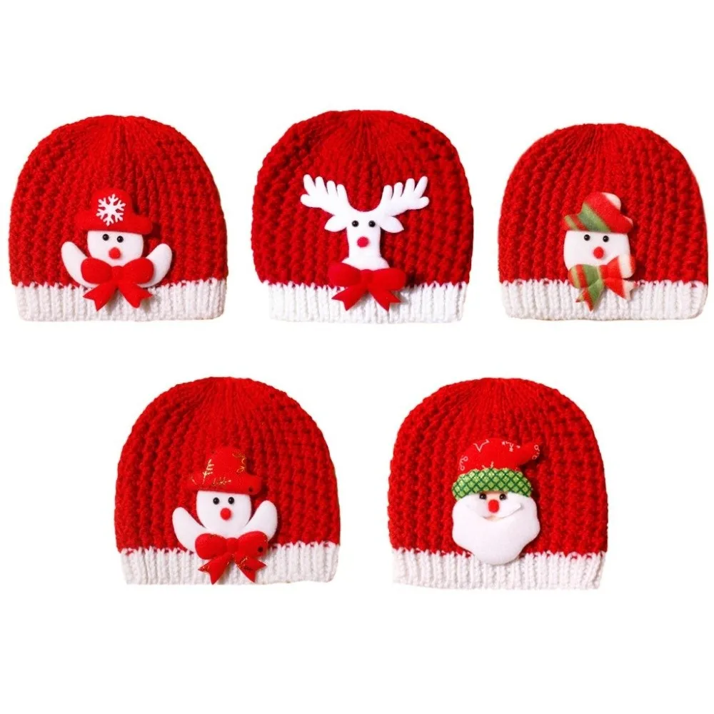 New Warm Christmas Hat Windproof Coldproof Pullover Cap Ear Protection Hat Autumn and Winter