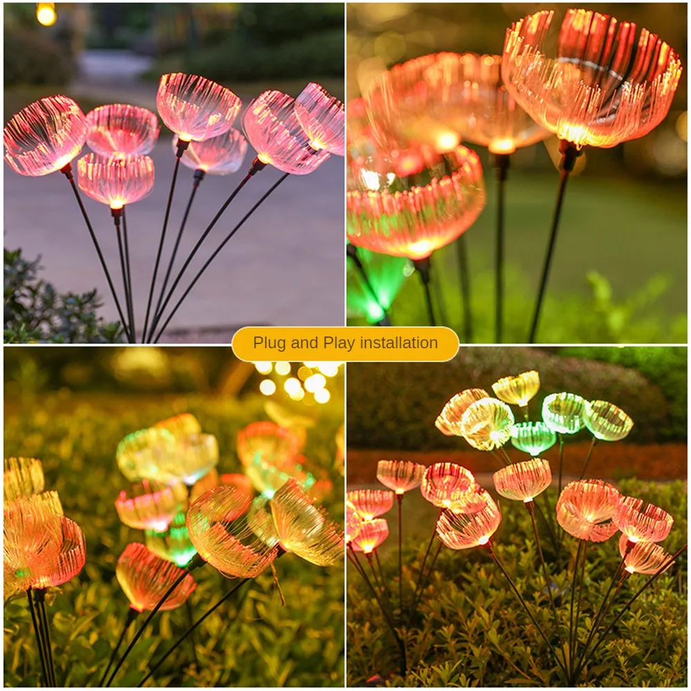 Safe And Waterproof Floor Lamp Long Battery Life Solar Light Warm Lighting High-quality Materials Lawn Lamp Outdoor Lighting