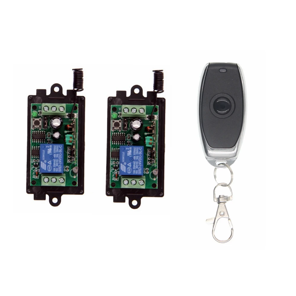 Radio Frequency Wireless Remote Control Switch DC12V 24V Access Control Electromagnetic Lock, Lamp, Horn Alarm Power-Off Control