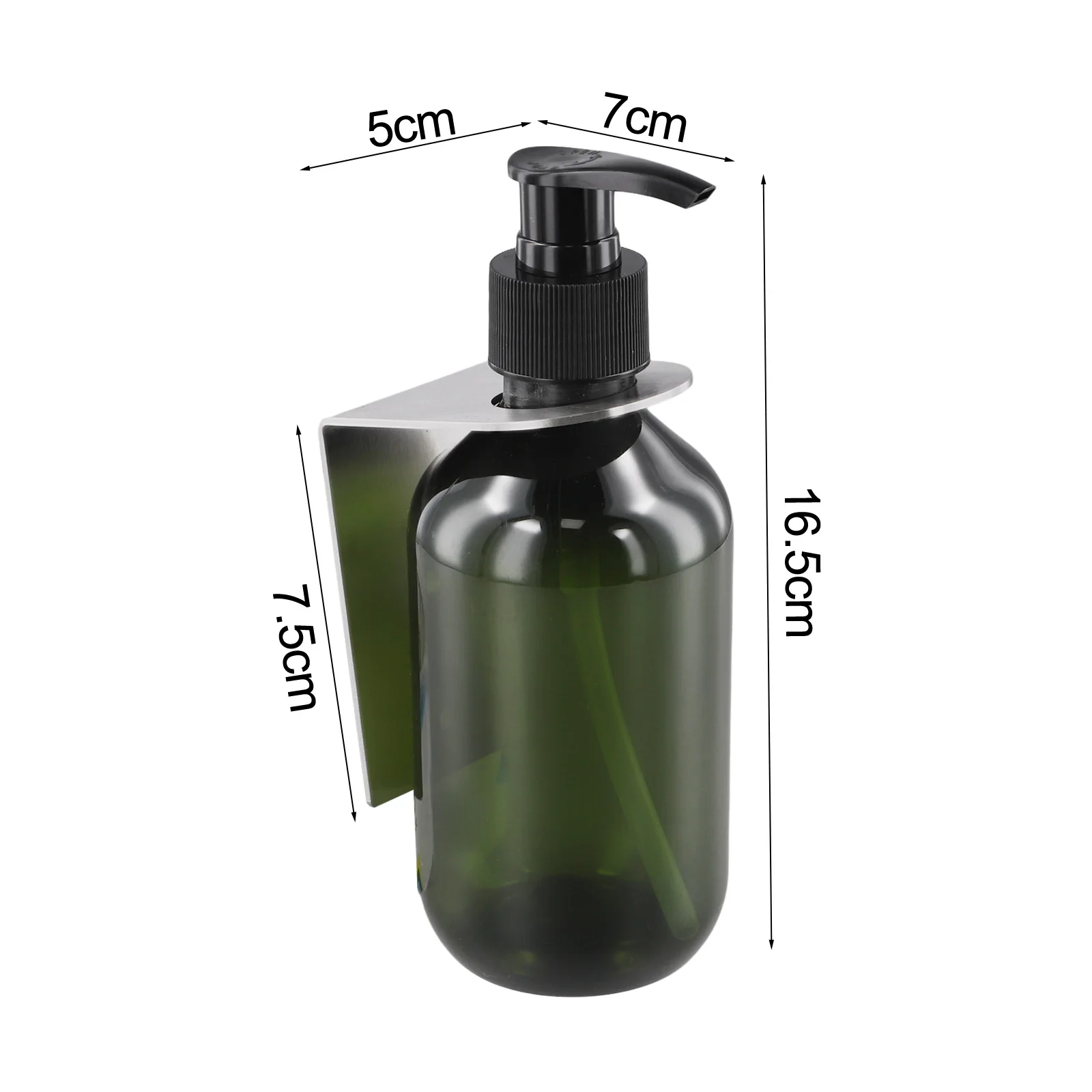 For Bathrooms Manual Soap Dispenser Bathroom Soap Dispenser Manual Pump Secure Mounting Space-saving Versatile Usage