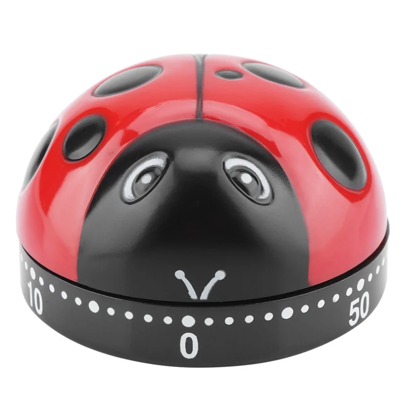 Cute Ladybug Kitchen Timer 60 Minutes Timer Mechanical Wind up Timer Kitchen Cooking Timer Wholesale