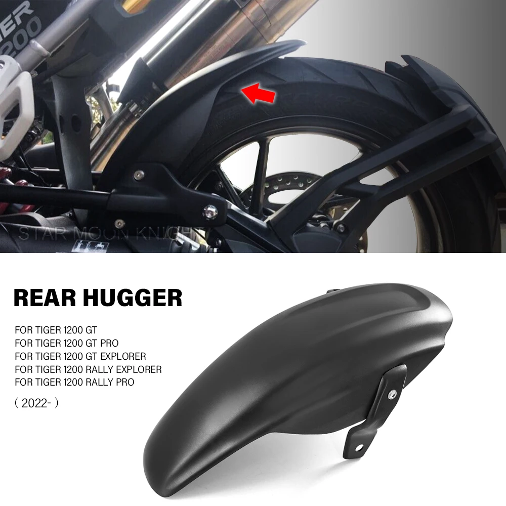 Hugger Mudguard For Tiger 1200 GT Pro Explorer Rally Explorer Pro 2022 2023 Accessories Rear Fender Mud Splash Protector Cover