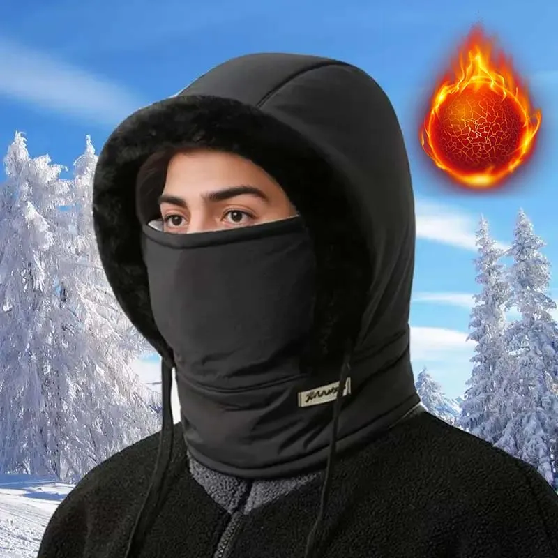 1-5PCS Women Winter Hat with Face Mask Neck Gaiter Windproof Warm Trooper Cap for Skiing Snowboarding Outdoor Cold Weather