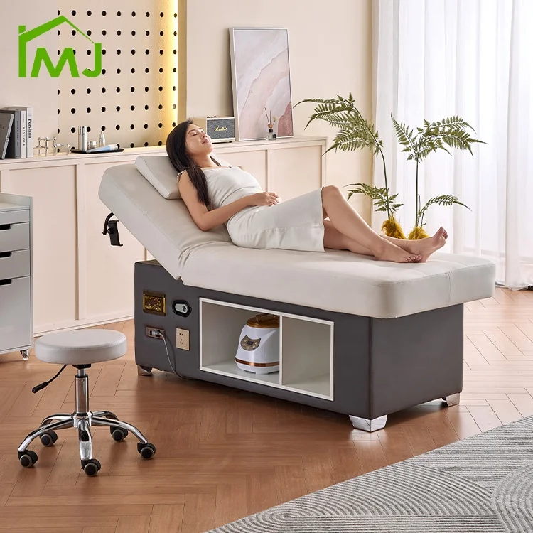 

Modern Salon Furniture Back Lift Thai Massage Table Head Spa Electric Beauty Bed
