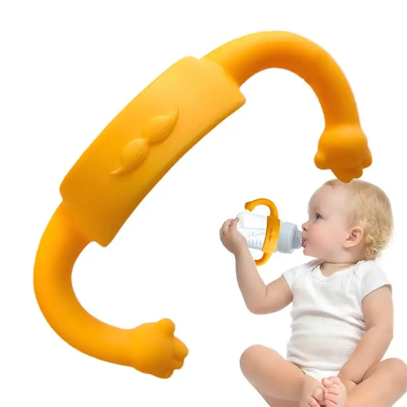 Silicone Handles For Baby Bottles Non-slip Sippy Cup Handles Baby Bottle Holder Comfortable Sippy Cup Handle Grip Bottle