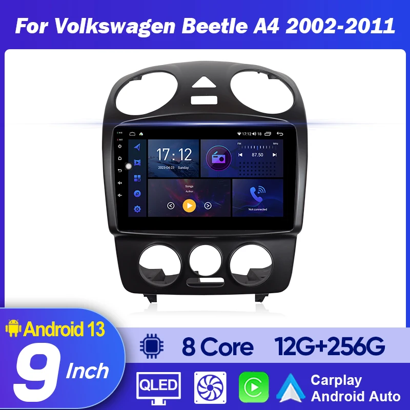 QSZN Touch Screen Android Car Radio For Volkswagen Beetle A4 2002-2011 Auto Radio Carplay GPS Navigation Multimedia Stereo DVD