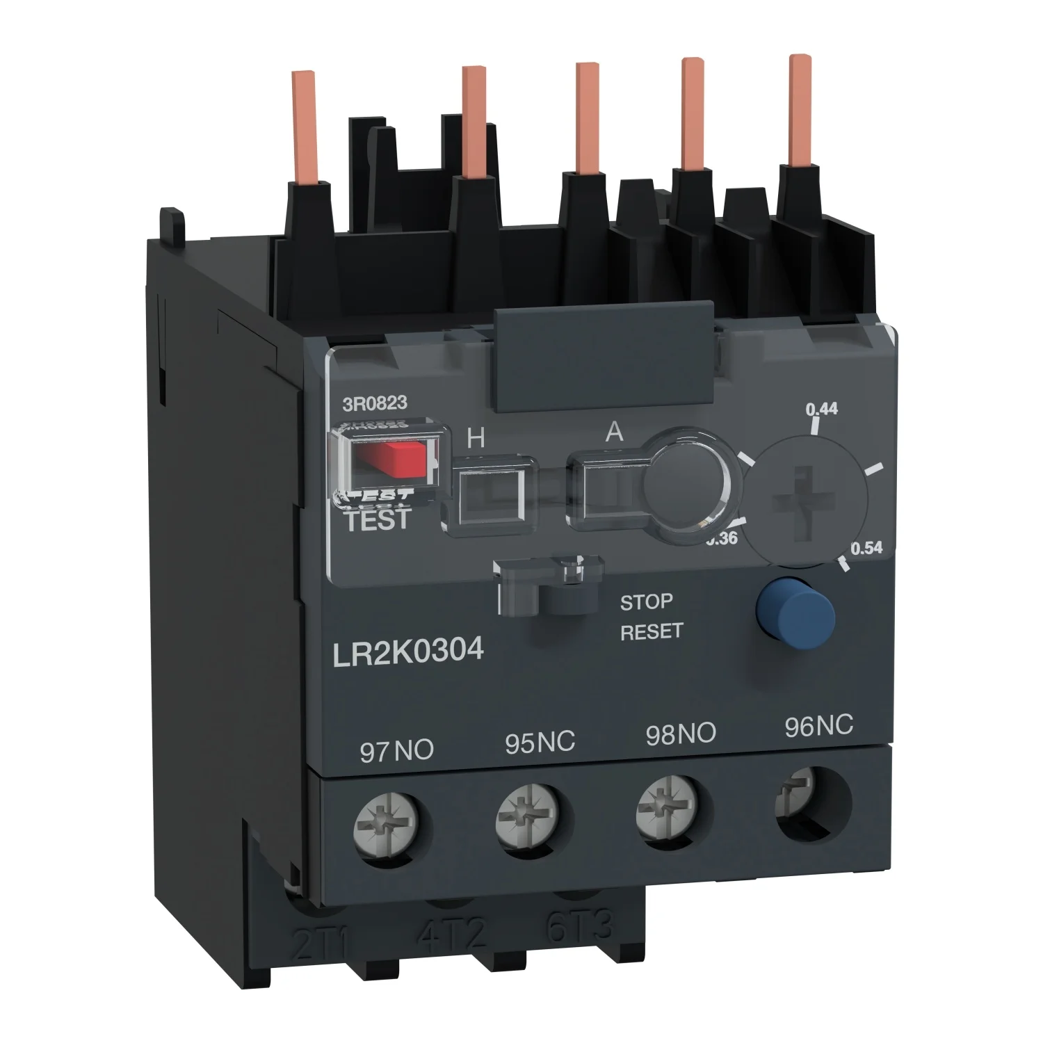 

LR2K0304 0.36-0.54A LR2-K0304 differential thermal overload relays - 0.36...0.54 A - class 10A