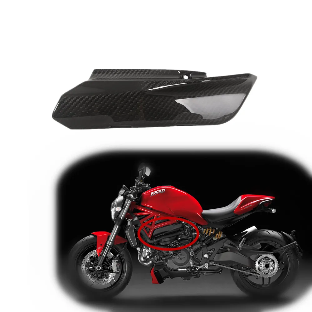 For Ducati Monster 821 1200 2014 2015 2016 2017 2018 2019 2020 2021 100% Real Carbon Fiber Left Side Fairing