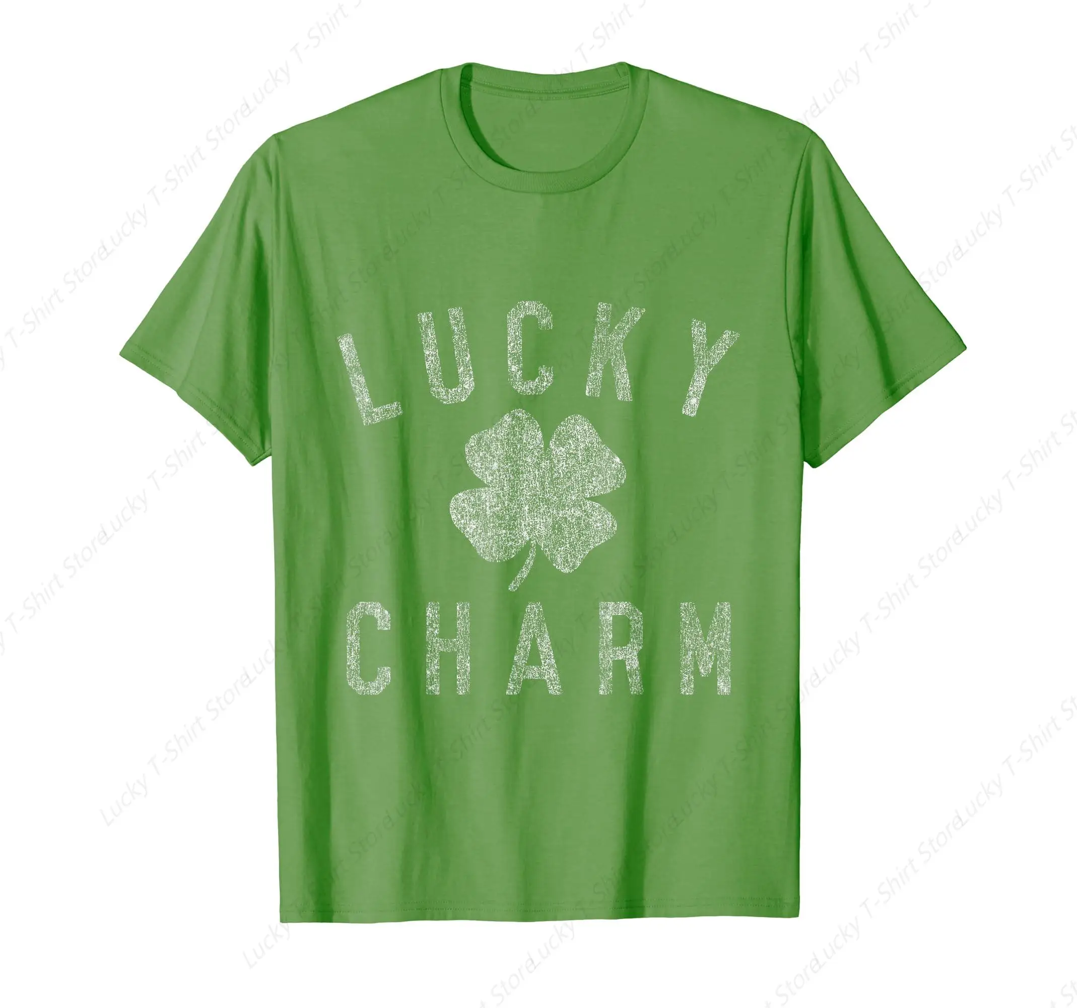 Lucky Charm Men‘s T-Shirt Soft Comfortable Easy to Wear Simple Practical not Easy to Shrink Durable Short Sleeves