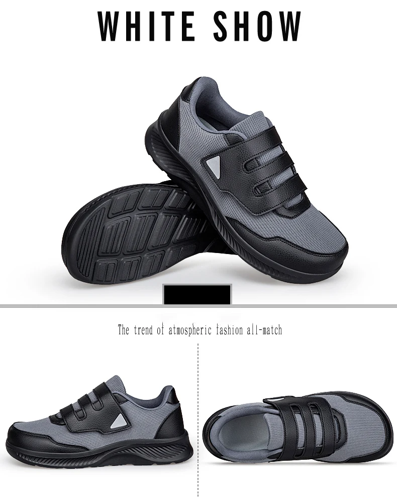 Herrenschuhe für breite Füße, geschwollene Füße, bequeme Freizeitschuhe, Daumen-Eversion-Verstellung, weiche, bequeme Mesh-Sneaker für Herren – Detail 10