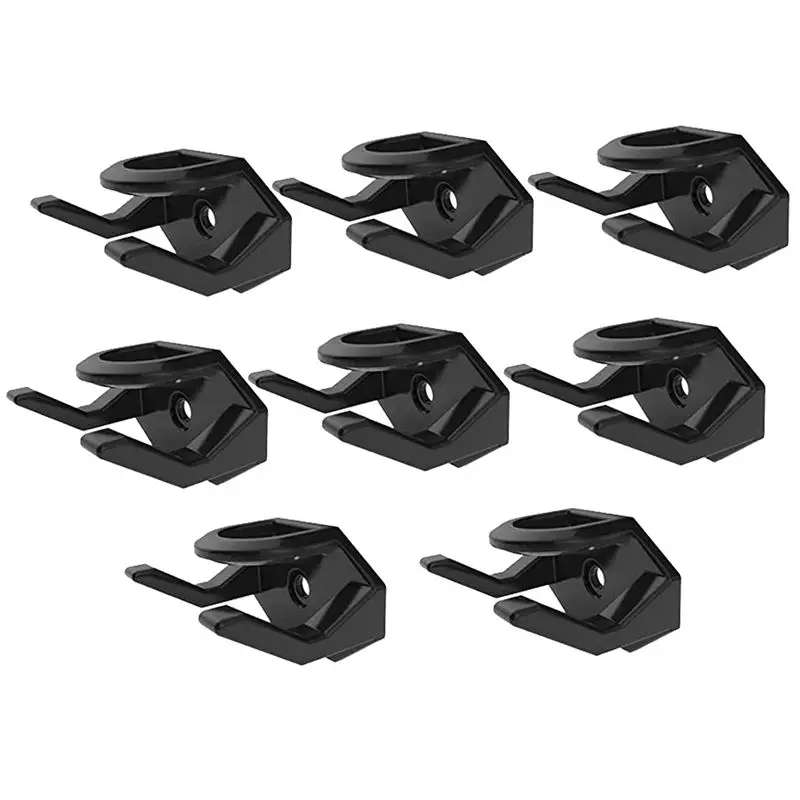 8Pcs Hat Hooks for Wall Hat Rack for Baseball Cap Hat Display Black plastic Base Cap Hook