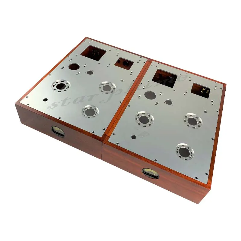 400*300*70mm Wooden Amplifier Case Preamplifier Chassis Split Style Vacuum Tube Amplifier Chassis Shell DIY Box