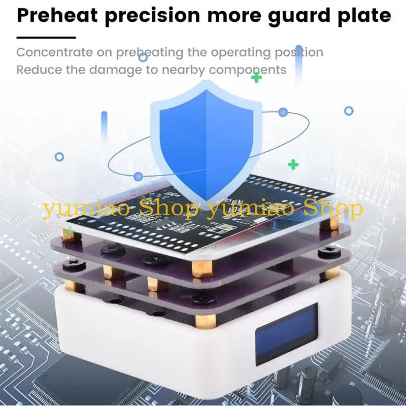 

587B Type C Mini Hot Plate Board Soldering Plate Constant Temperature Heating Tool