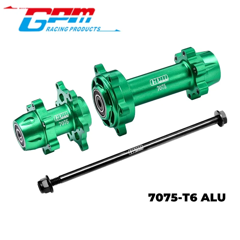 GPM MX0067 알루미늄 7075-T6 앞뒤 휠 허브 헥스 (큰 내부 베어링) LOSI 1/4 PROMOTO MX SM 모터사이클 RC 업그레이드용