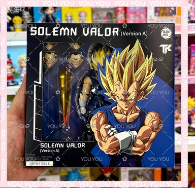 Figuras de Acción de Anime Black Hole Toys & TK Dragon Ball SHF Super Saiyan SSJ Majin Vegeta con Daños de Batalla y Poder Máximo