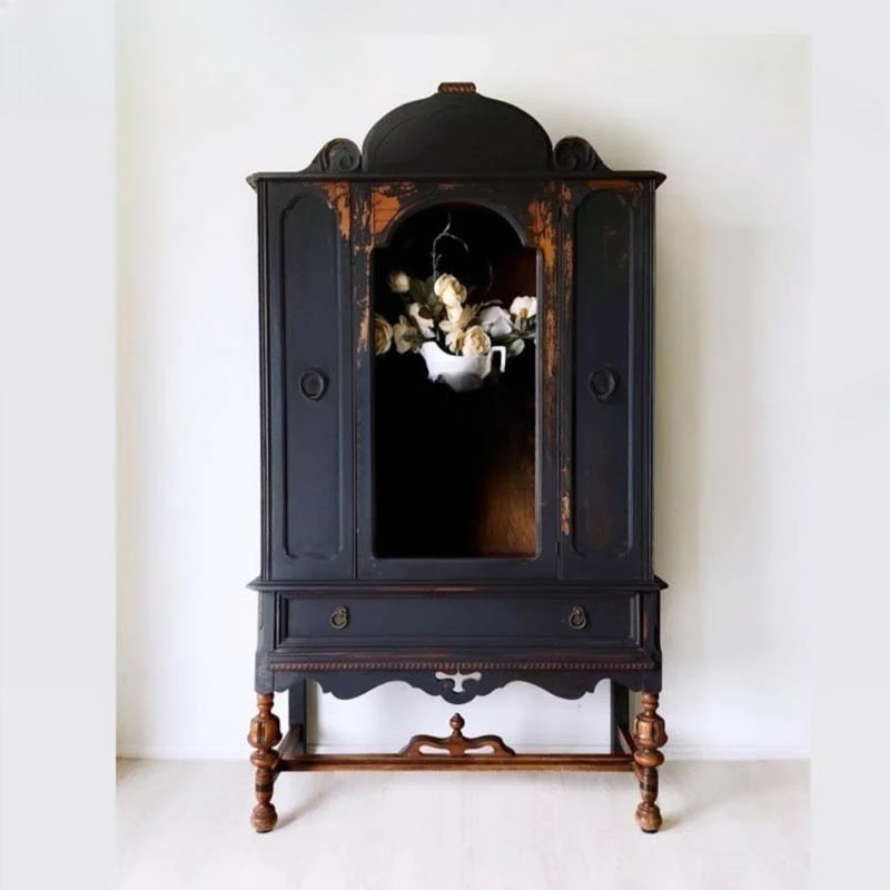 cabinet integrated against the wall modern simple living room bedroom kitchen solid wood oak storage cabinet