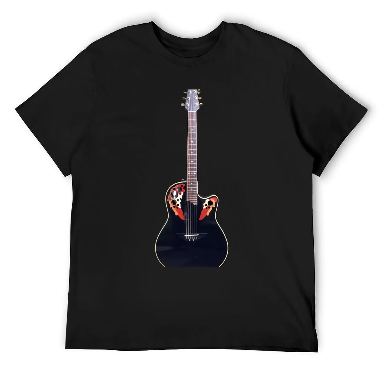 

Ovation CS 257 guitar T-Shirt vintage anime shirt luxury designer anime clothes workout shirts for men
