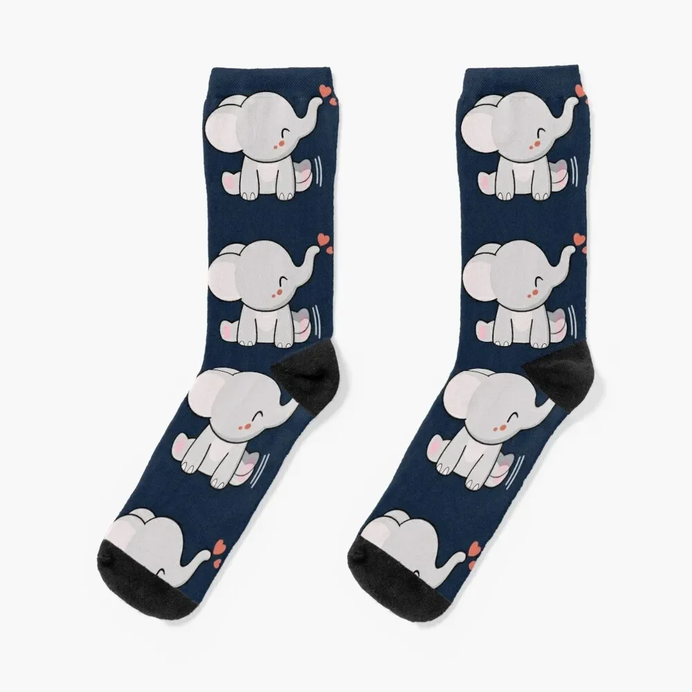 

Kawaii Baby Elephant Socks funny sock warm winter Socks Female Men's