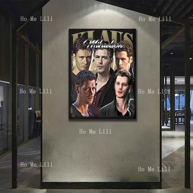 Limited Edition Klaus Mikaelson Vintage Poster Painting Canvas Wall Art Living Room Bedroom Decoration