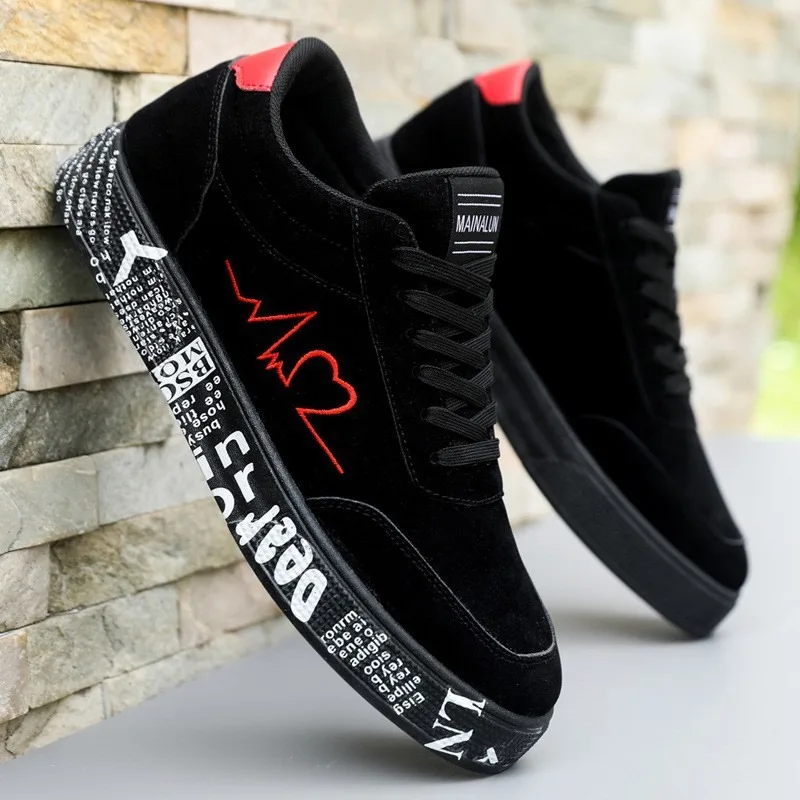Big Size 39-48 Men Designer Graffiti Casual Flats Shoes Classic Loafers Fashion Breathable Lace-up Mans Sneakers Tenis Masculino