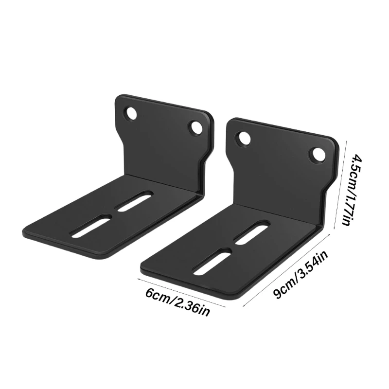 2Pcs/Set Universal Soundbar Speaker Stands Wall Mount Audio Accessories Metal Floating Bracket for Home Living Room Decoration