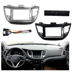 For HYUNDAI Tucson 2015~2017(9Inch)Car Radio Fascias Android GPS MP5 Stereo Player 2 Din Head Unit Panel Dash Frame Installation
