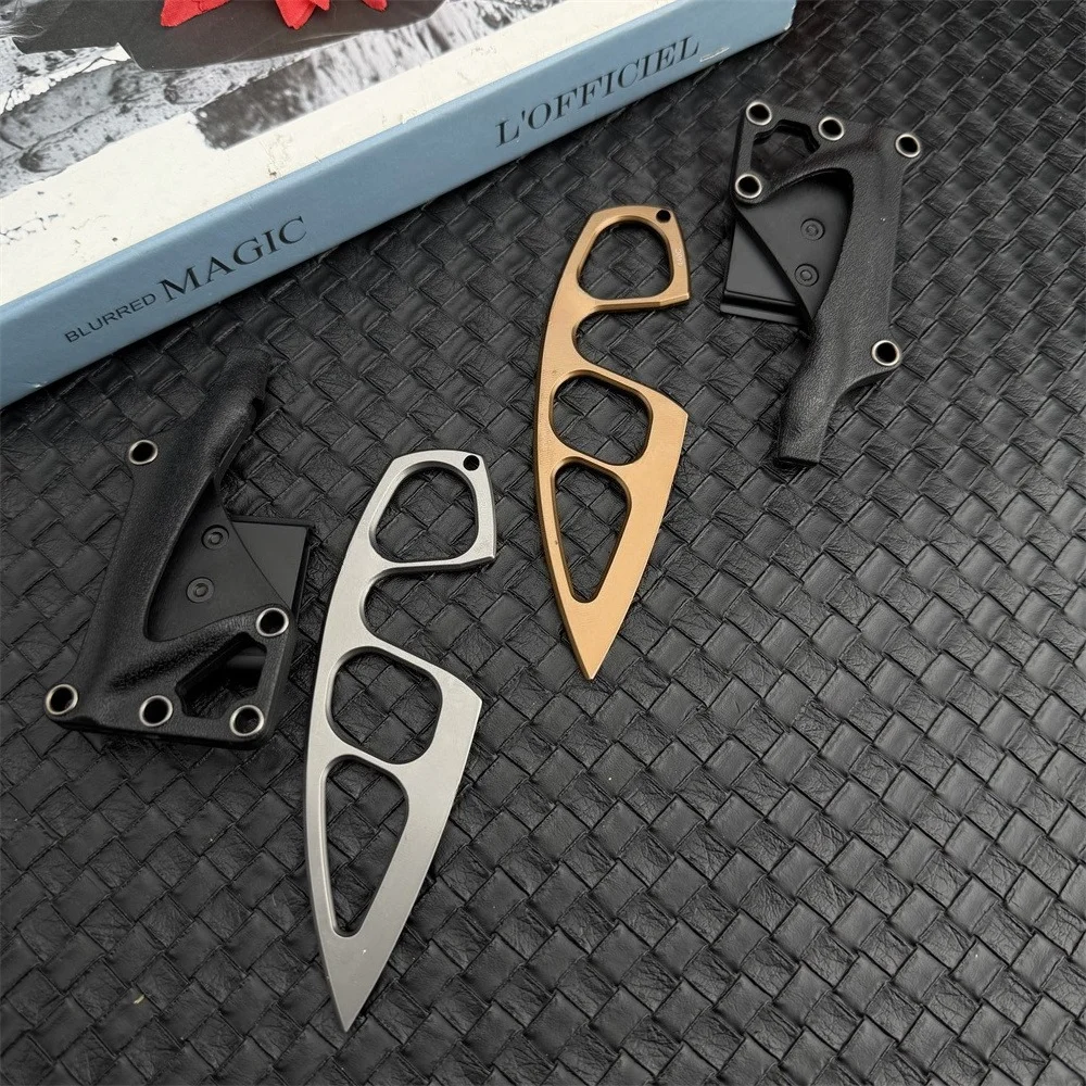 Best Sellers Multifunctional  Mini Stainless Steel Fixed Knife 440C Double-edge Folding Portable Folding Outdoor Tool