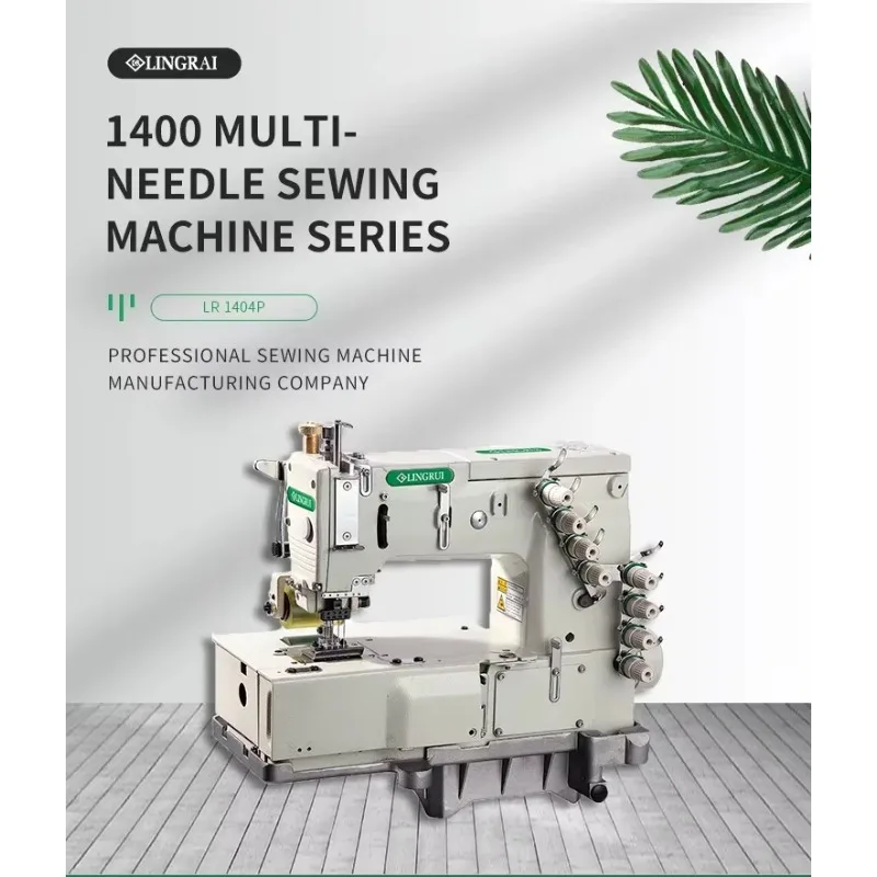 LR 1406 P Kansai Type Automatic Industrial Sewing Machine with 4 Flat Bed Chain Stitch Multi Feature