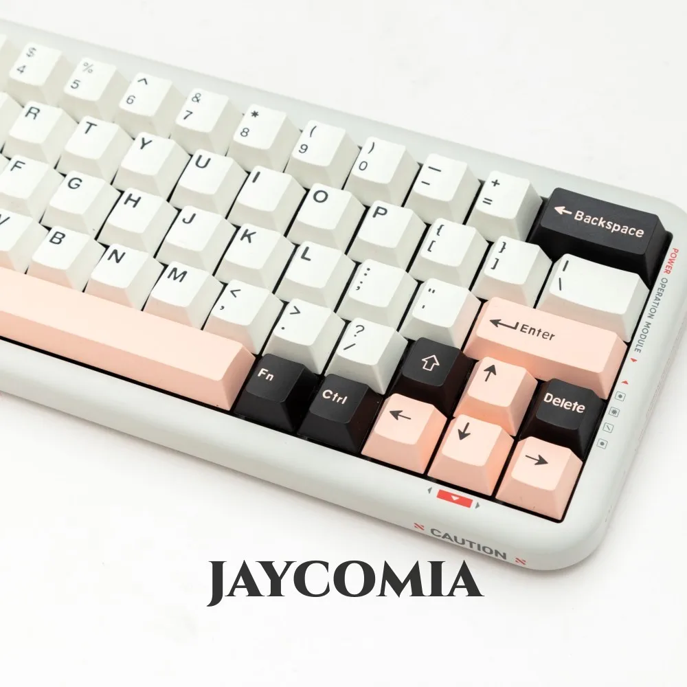 GMK Olivia-Teclado Mecânico para Jogos, PBT, Tiro Duplo, Perfil Cereja, Preto, Branco, Conjunto de 61 Teclas, Interruptores MX, 173 Teclas, Alice