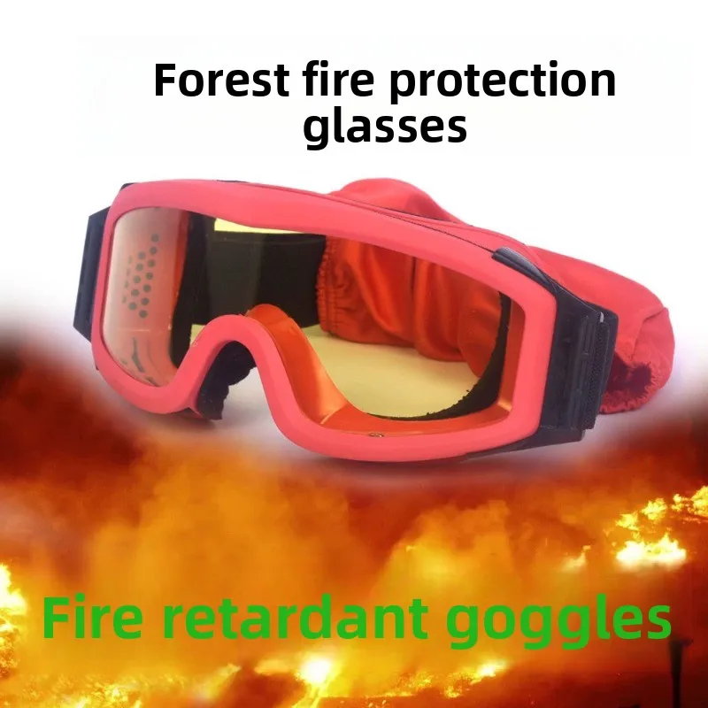 

High-Quality Firefighting Goggles: Anti-Fog, Smoke-Resistant, Flame-Retardant Forest Rescue Equipment Helmet Eye Protection