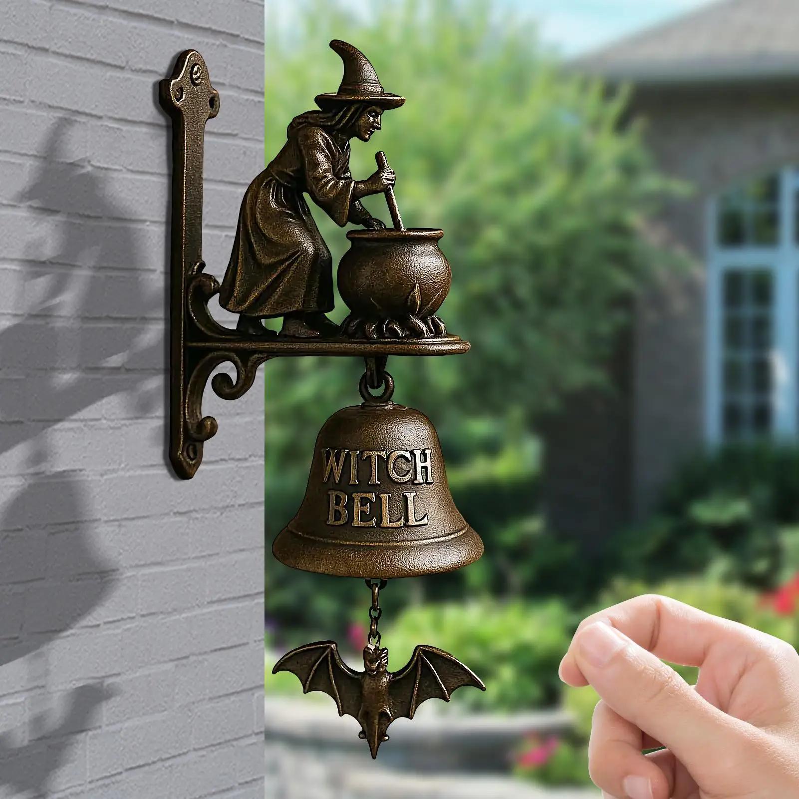 

Metal Welcome Doorbell Vintage Halloween Welcome Doorbell Farmhouse Doorbell For Front Door Garden Sheds Cottage Retreats