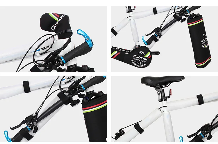 NOOYAH Fahrrad Schutz Kits Fahrrad Rahmen Schutz Set MTB Rennrad Zubehör Transport Werkzeug Fahrrad Gabel Kette Kurbelgarnitur Abdeckung – Detail 22