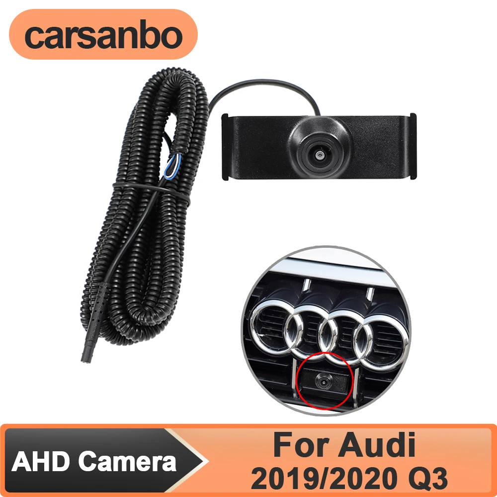 

Carsanbo Night Vision 150° AHD 1080P Vehicle Front View Camera for Audi 2019/2020 Q3 Waterproof Parking Assist OEM Front Camera