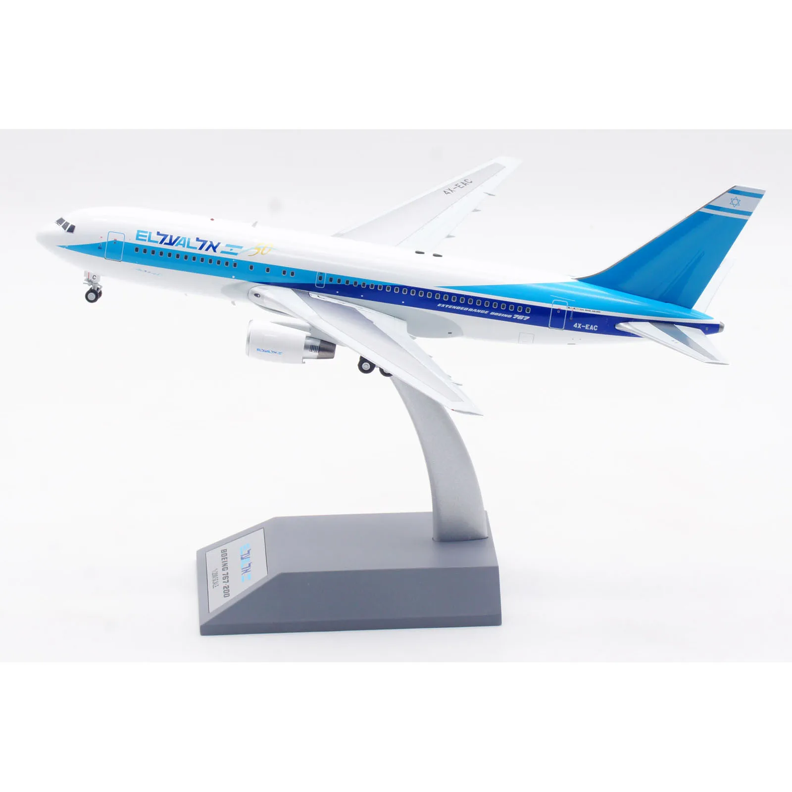 IF762EY1024R Alloy Collectible Plane Gift INFLIGHT 1:200 El Al Israel Airlines Boeing B767-200 Diecast Aircraft Jet Model 4X-EAC