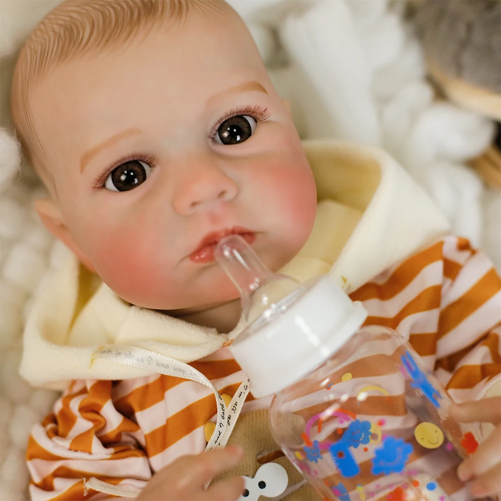 19 بوصة كامل لينة سيليكون الفينيل قابل للغسل الجسم تولد من جديد الدمى الوليد الطفل حجم لولو الدمى عالية الجودة تحصيل لعبة الهدايا